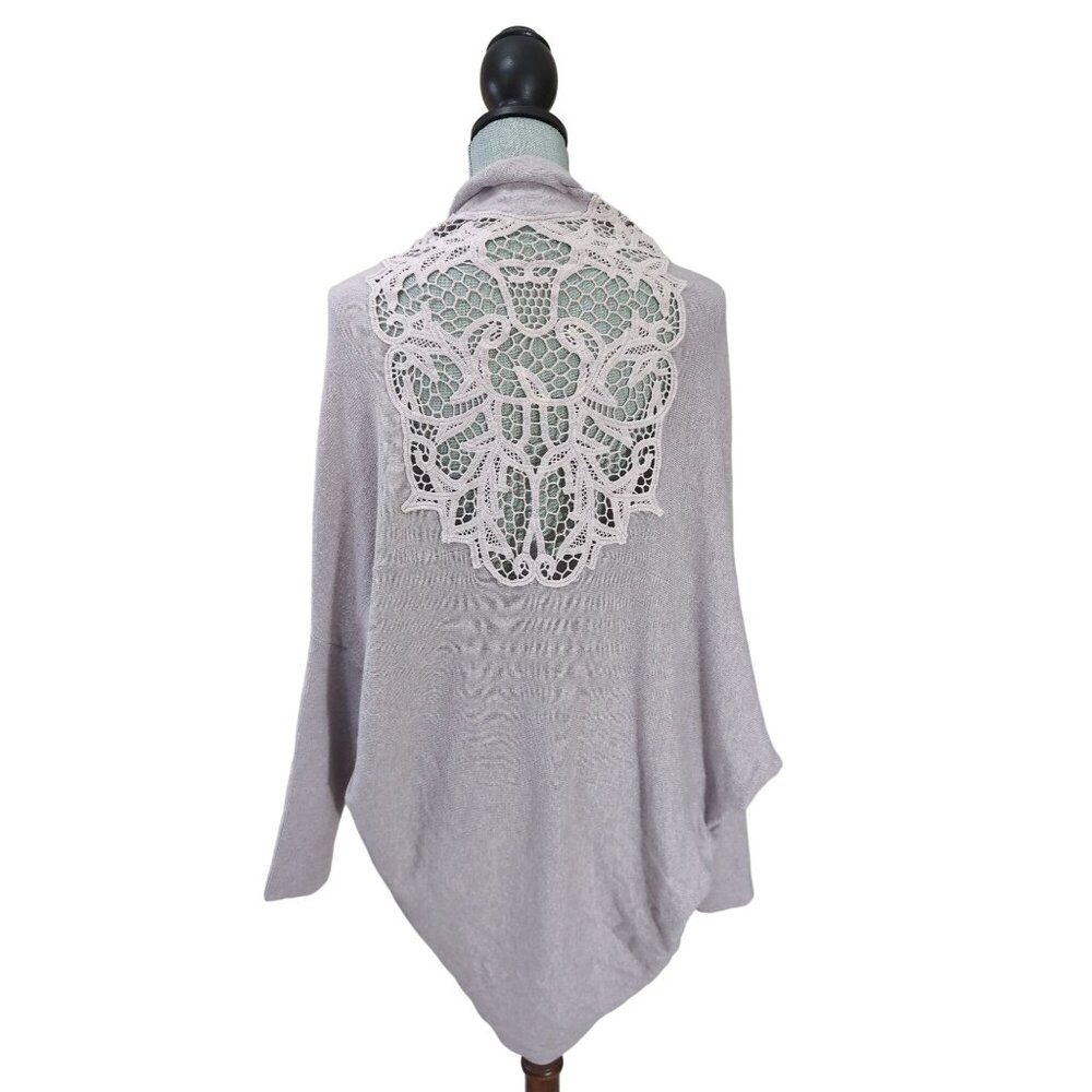 Garnet Hill Cardigan Womens XS Purple Fairy Whimsical Feminine Soft Girl